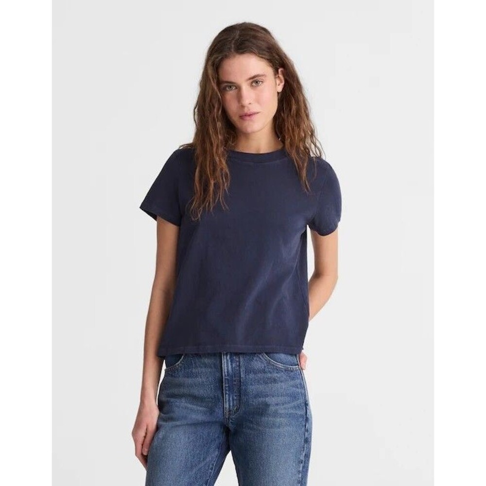 Madewell Navy Blue Short Sleeve Relaxed Vintage Jersey Tee XS NWT